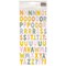 Paige Evans Garden Shoppe Thickers Stickers 144/Pkg-Alphabet W/Copper Foil Accents